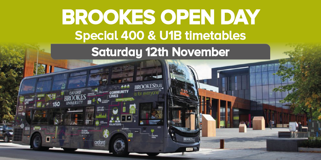 Oxford Brookes Open Day 12th November 2022 Oxford Bus Company and